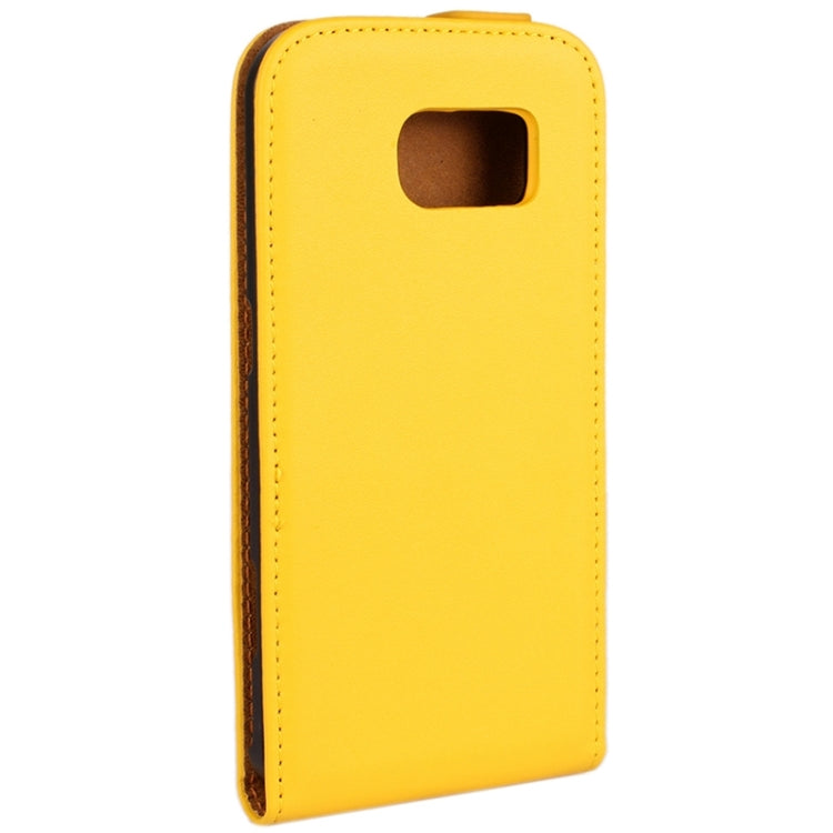 For Galaxy S6 Vertical Flip Genuine Split Leather Case