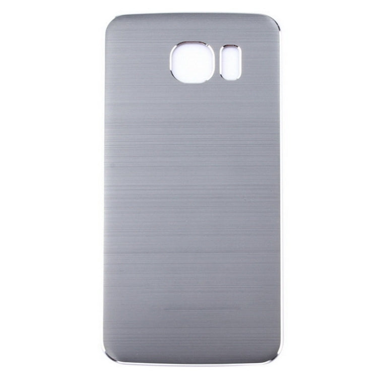 For Galaxy S6 Metal Wire Drawing  Battery Back Cover