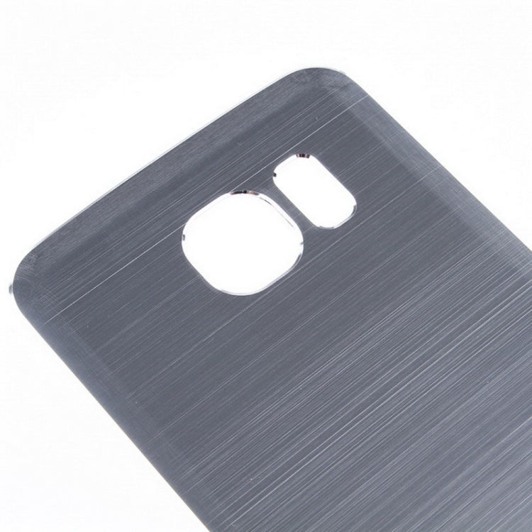 For Galaxy S6 Metal Wire Drawing  Battery Back Cover