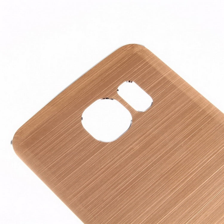 For Galaxy S6 Metal Wire Drawing  Battery Back Cover