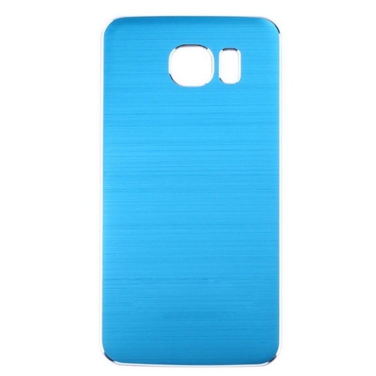 For Galaxy S6 Metal Wire Drawing  Battery Back Cover