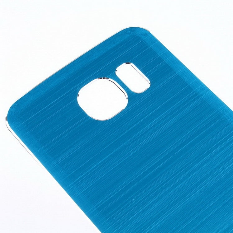 For Galaxy S6 Metal Wire Drawing  Battery Back Cover
