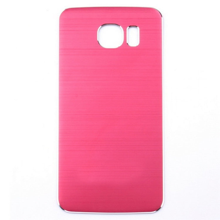 For Galaxy S6 Metal Wire Drawing  Battery Back Cover
