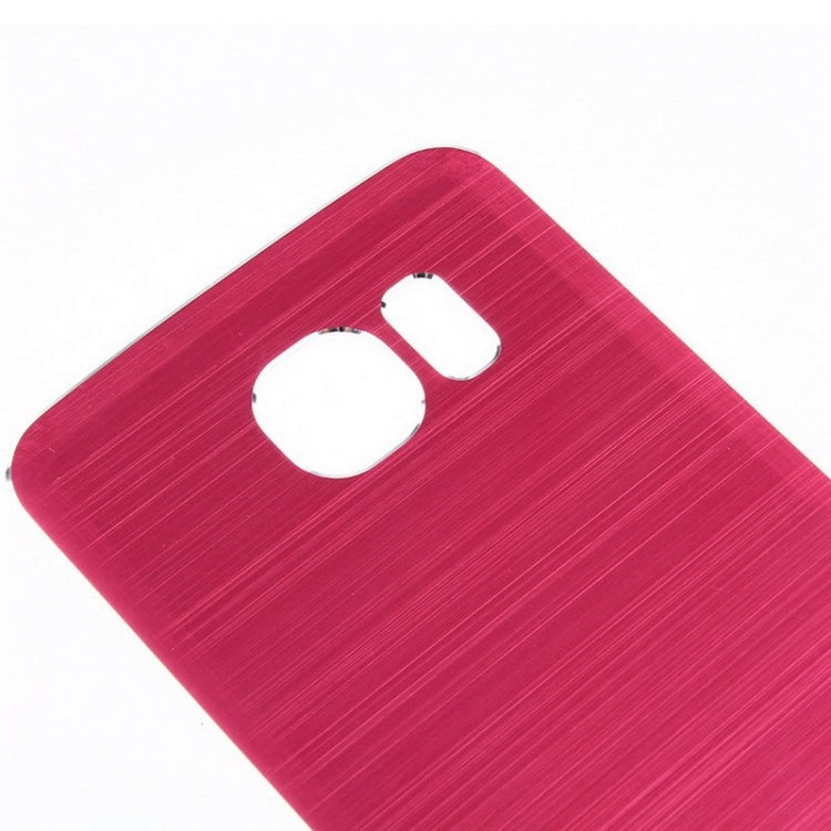 For Galaxy S6 Metal Wire Drawing  Battery Back Cover