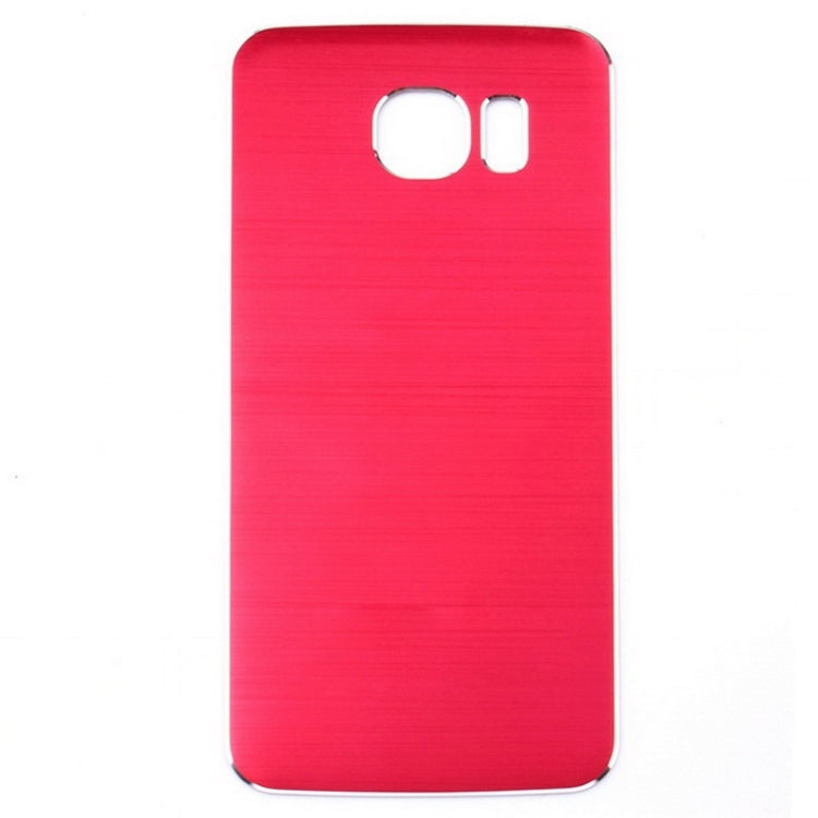 For Galaxy S6 Metal Wire Drawing  Battery Back Cover