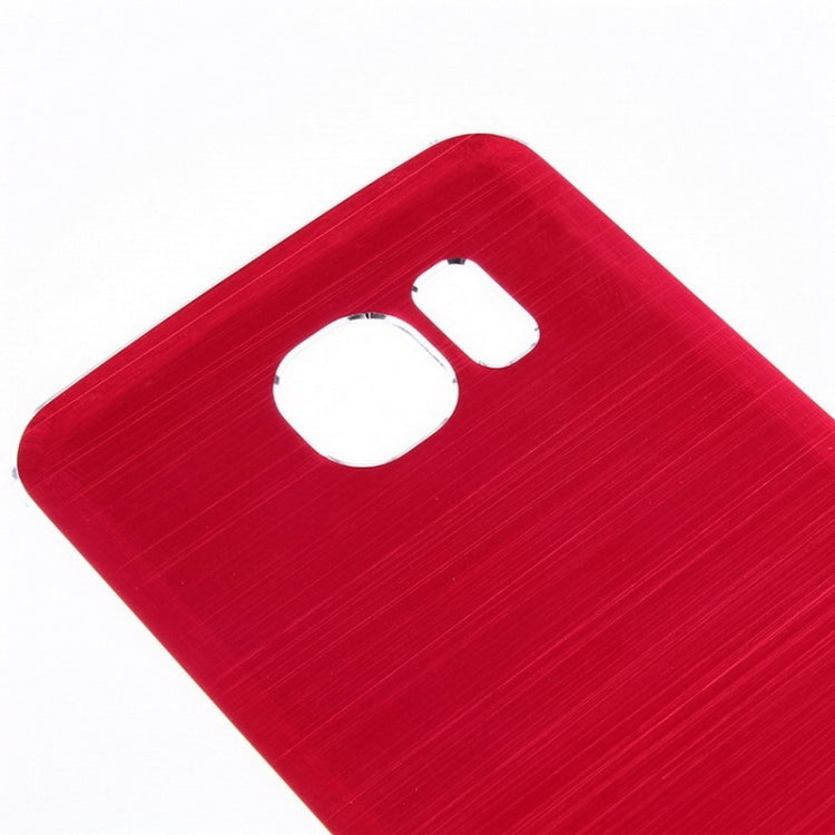 For Galaxy S6 Metal Wire Drawing  Battery Back Cover