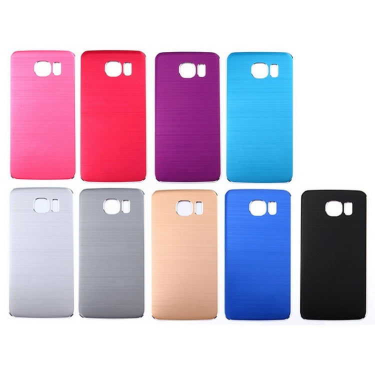 For Galaxy S6 Metal Wire Drawing  Battery Back Cover