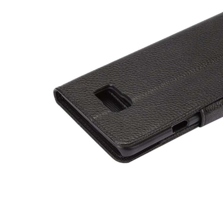 Litchi Texture Horizontal Leather Case with Holder & Card Slots & Wallet for Galaxy Note 5