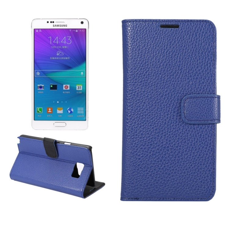 Litchi Texture Horizontal Leather Case with Holder & Card Slots & Wallet for Galaxy Note 5
