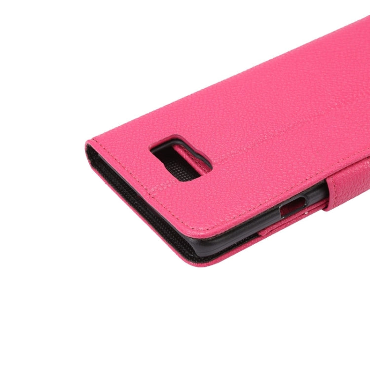 Litchi Texture Horizontal Leather Case with Holder & Card Slots & Wallet for Galaxy Note 5