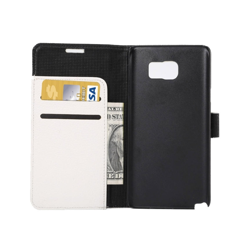 Litchi Texture Horizontal Leather Case with Holder & Card Slots & Wallet for Galaxy Note 5