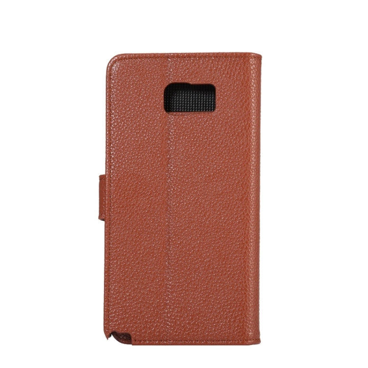 Litchi Texture Horizontal Leather Case with Holder & Card Slots & Wallet for Galaxy Note 5