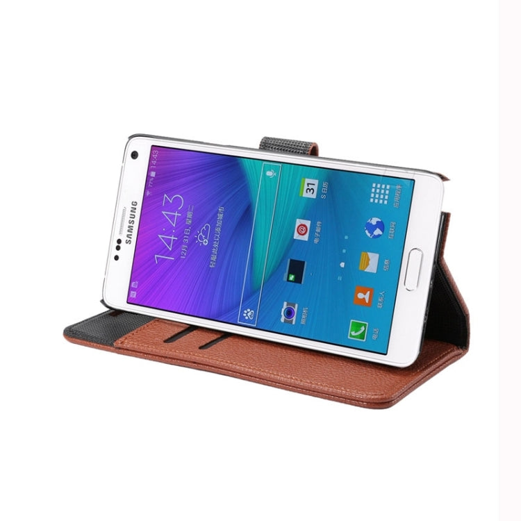 Litchi Texture Horizontal Leather Case with Holder & Card Slots & Wallet for Galaxy Note 5