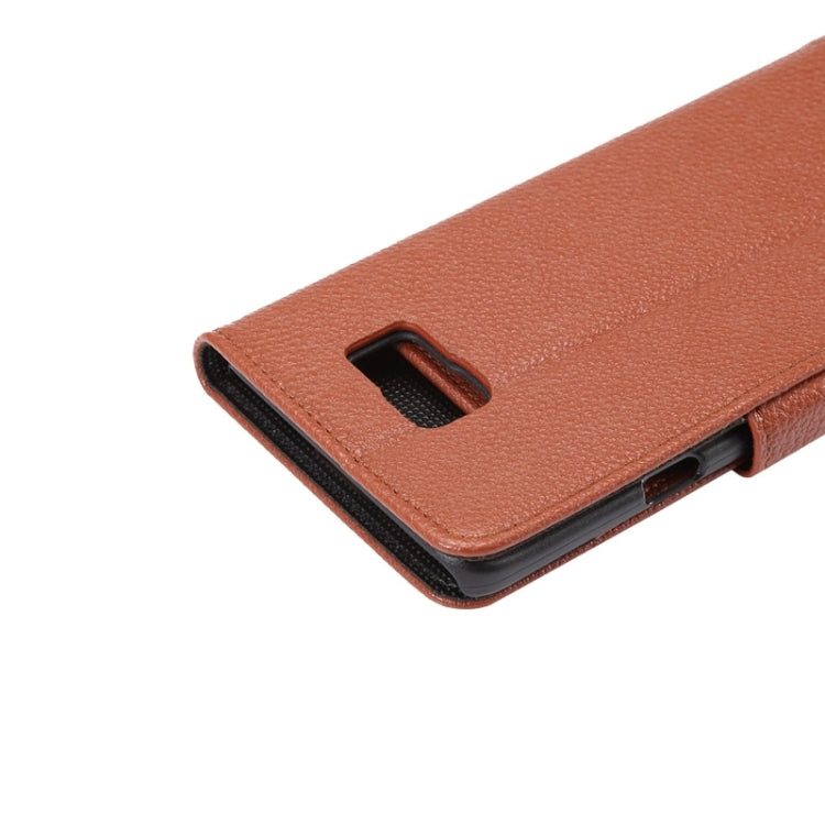 Litchi Texture Horizontal Leather Case with Holder & Card Slots & Wallet for Galaxy Note 5