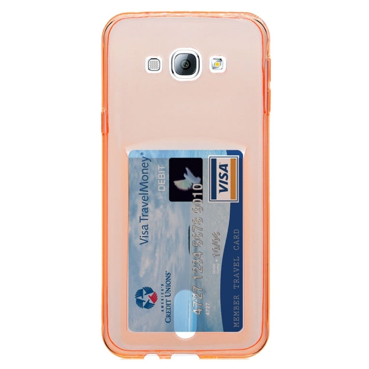 Ultrathin TPU Protective Case with Card Slot for Galaxy A8 / A8000