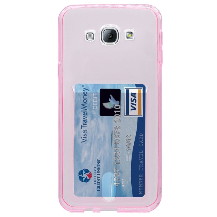 Ultrathin TPU Protective Case with Card Slot for Galaxy A8 / A8000