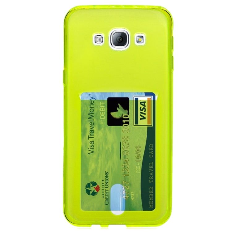 Ultrathin TPU Protective Case with Card Slot for Galaxy A8 / A8000