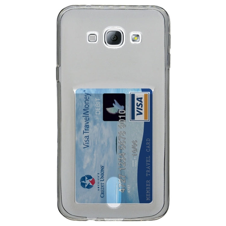 Ultrathin TPU Protective Case with Card Slot for Galaxy A8 / A8000