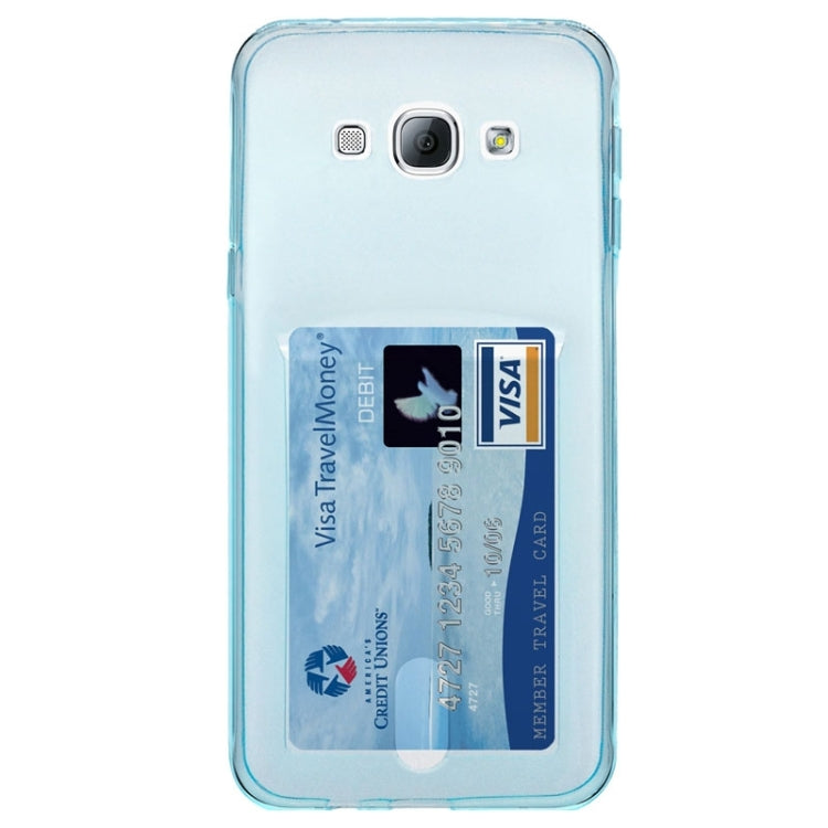 Ultrathin TPU Protective Case with Card Slot for Galaxy A8 / A8000