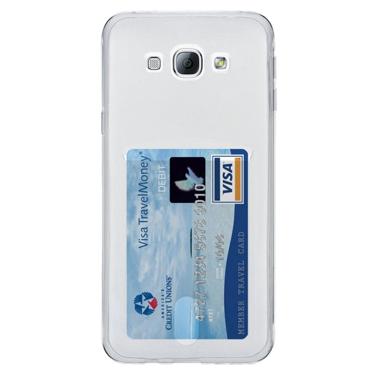 Ultrathin TPU Protective Case with Card Slot for Galaxy A8 / A8000