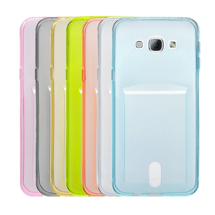 Ultrathin TPU Protective Case with Card Slot for Galaxy A8 / A8000