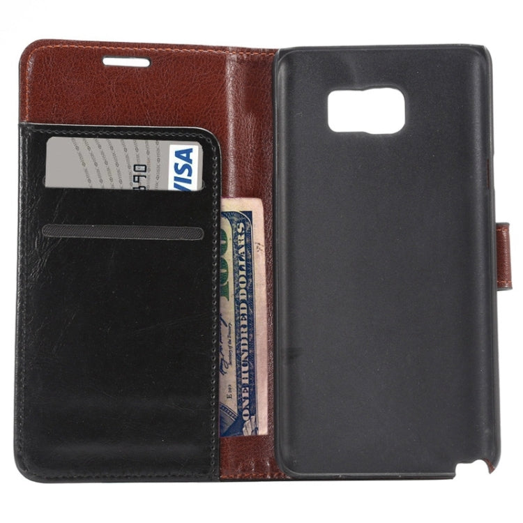 Crazy Horse Texture Leather Case with Holder & Card Slots & Wallet for Galaxy Note 5 / N920