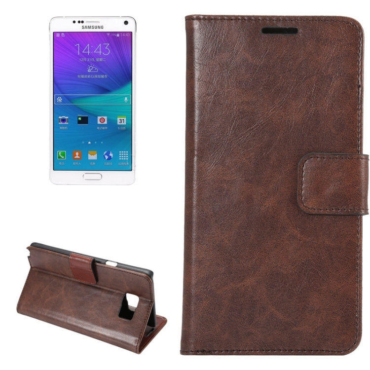 Crazy Horse Texture Leather Case with Holder & Card Slots & Wallet for Galaxy Note 5 / N920