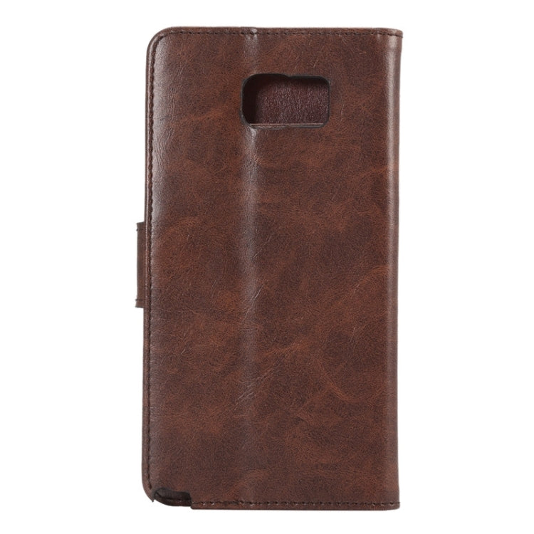 Crazy Horse Texture Leather Case with Holder & Card Slots & Wallet for Galaxy Note 5 / N920