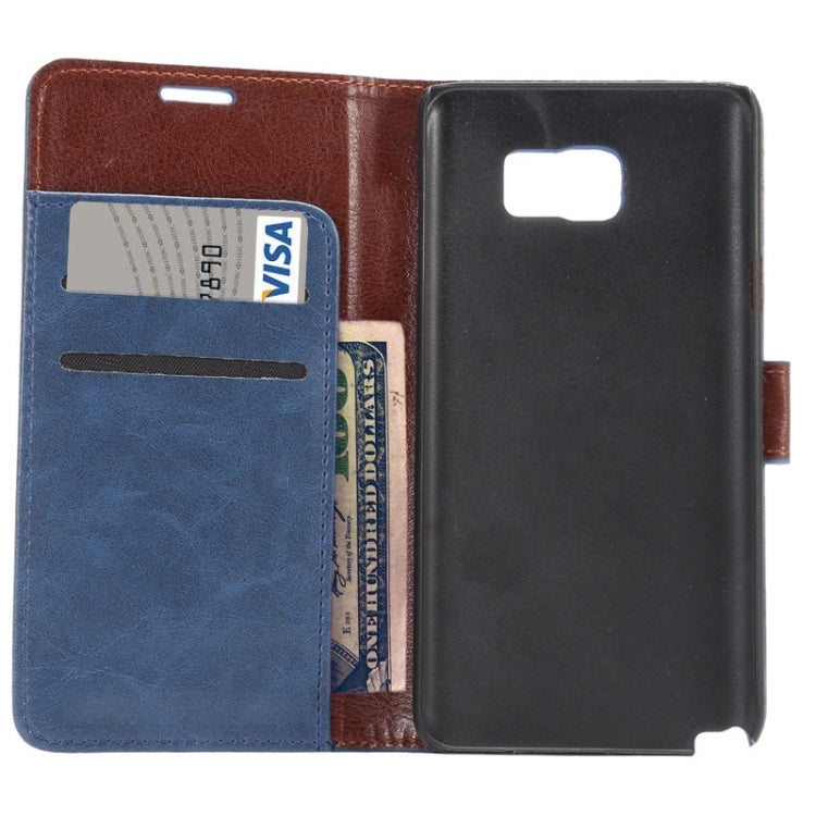 Crazy Horse Texture Leather Case with Holder & Card Slots & Wallet for Galaxy Note 5 / N920