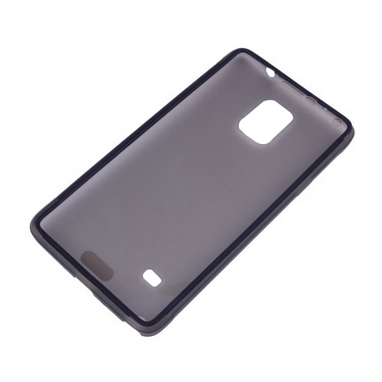 Horizontal Flip Touch Screen Frosted TPU Protection Case for Galaxy Note 4 / N910
