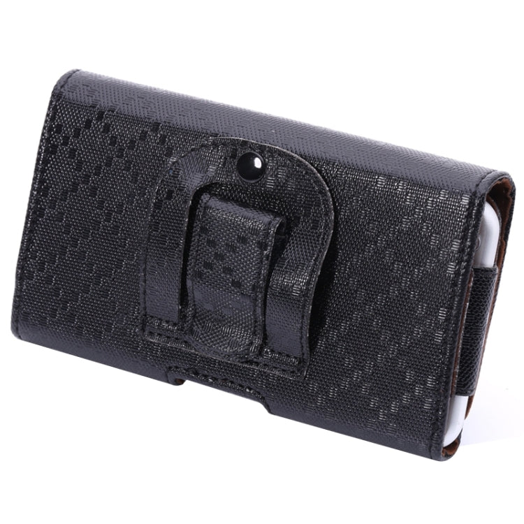 Plaid Texture Universal Horizontal Style Leather Case with Belt Hole for Galaxy Mega i9208 / i9200 / Mega 2 / i9205