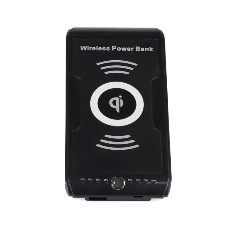 Qi Wireless Charger Transmitter Charging Plate with 6000mA Power Bank Function  for iPhone 8 / 8 Plus / X &  Nokia Lumia LG iPhone Samsung HTC and Other Mobile Phone(Black)