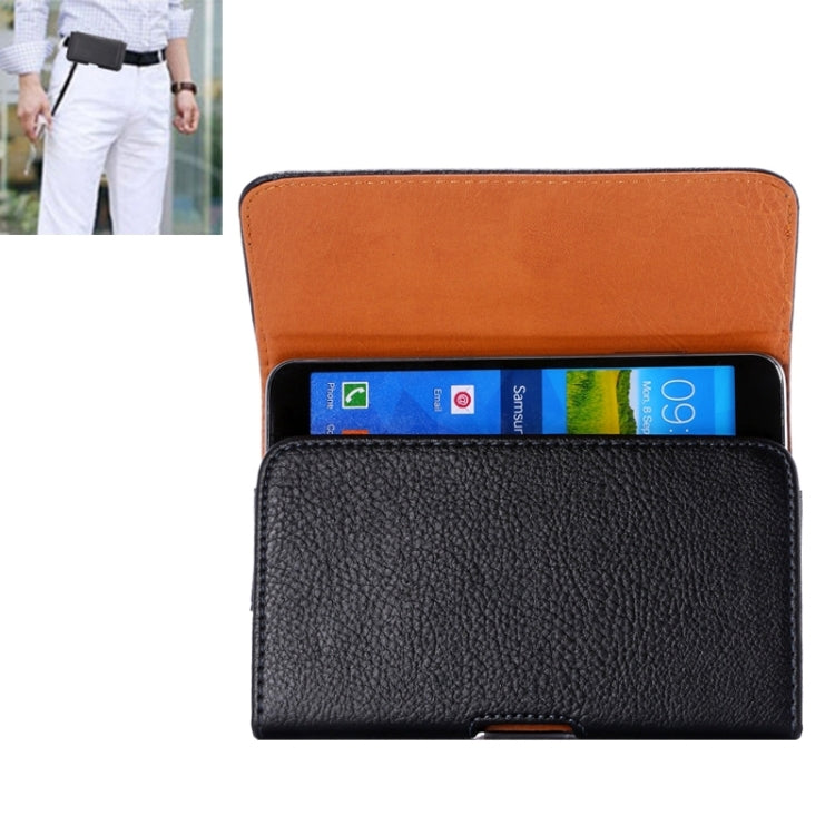 Litchi Texture Universal Horizontal Style Leather Case with Belt Hole for Galaxy Mega i9208 / i9200 / Mega 2 / i9205(Black)