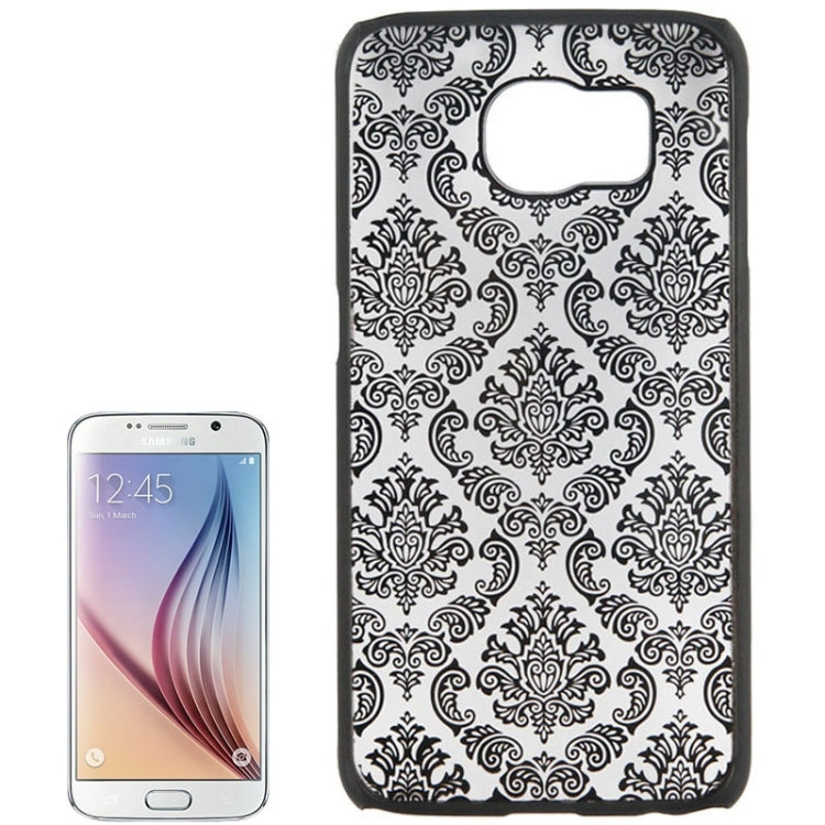 For Galaxy S6 / G920 Embossed Flowers Pattern Protective Hard Case