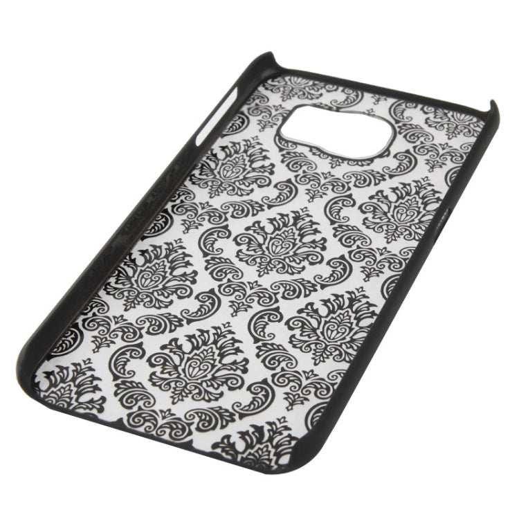For Galaxy S6 / G920 Embossed Flowers Pattern Protective Hard Case