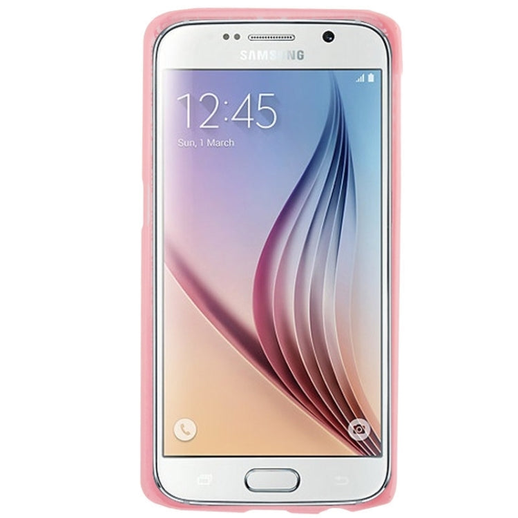 For Galaxy S6 / G920 Embossed Flowers Pattern Protective Hard Case