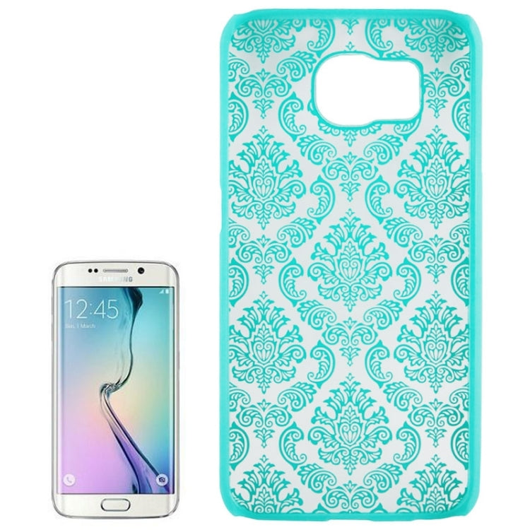 For Galaxy S6 / G920 Embossed Flowers Pattern Protective Hard Case