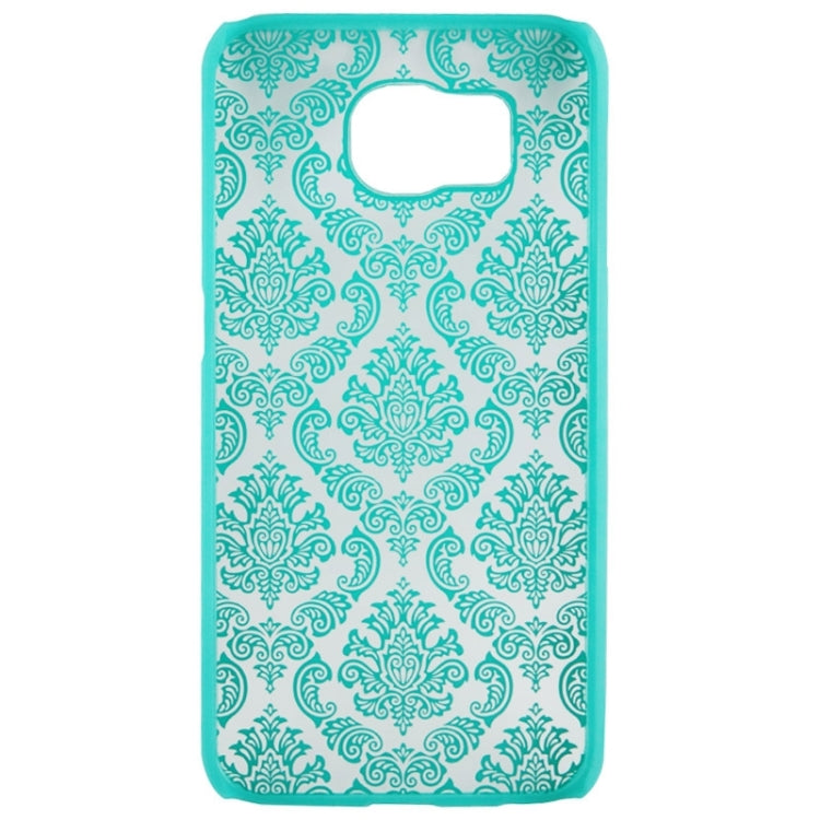 For Galaxy S6 / G920 Embossed Flowers Pattern Protective Hard Case