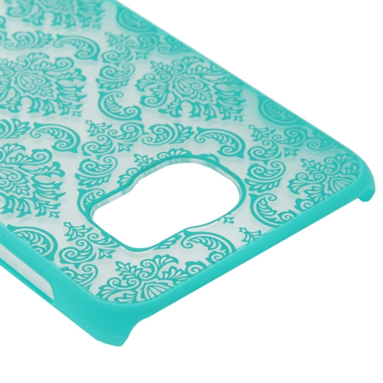 For Galaxy S6 / G920 Embossed Flowers Pattern Protective Hard Case