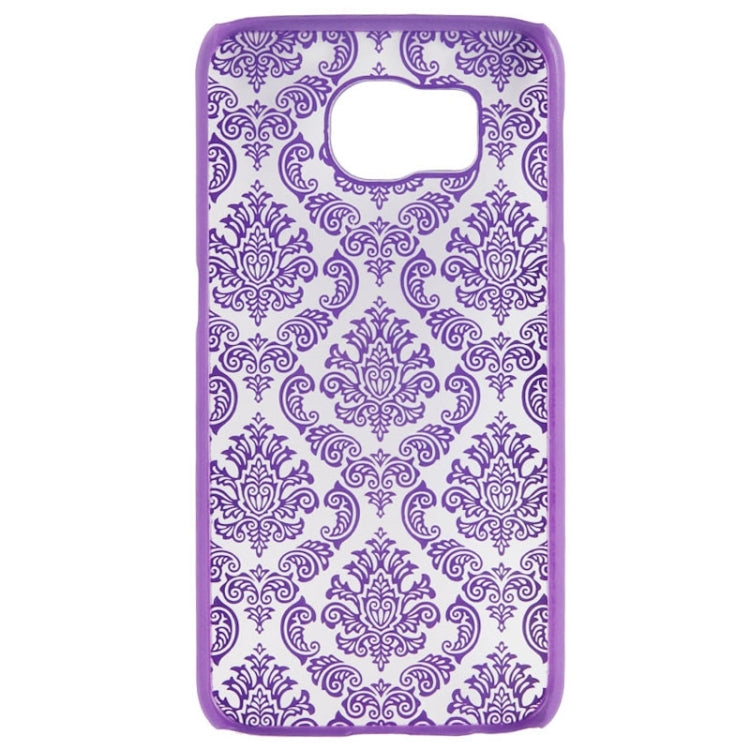For Galaxy S6 / G920 Embossed Flowers Pattern Protective Hard Case