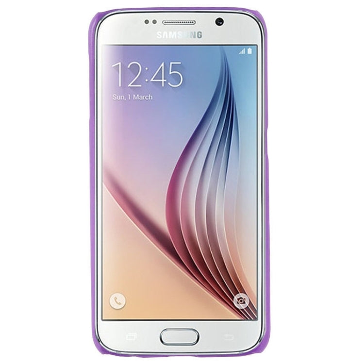 For Galaxy S6 / G920 Embossed Flowers Pattern Protective Hard Case