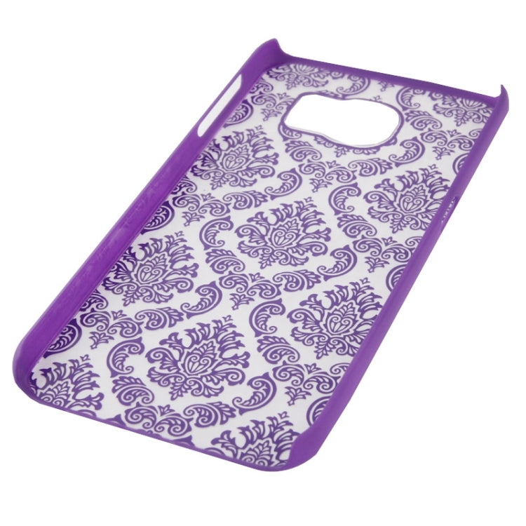 For Galaxy S6 / G920 Embossed Flowers Pattern Protective Hard Case