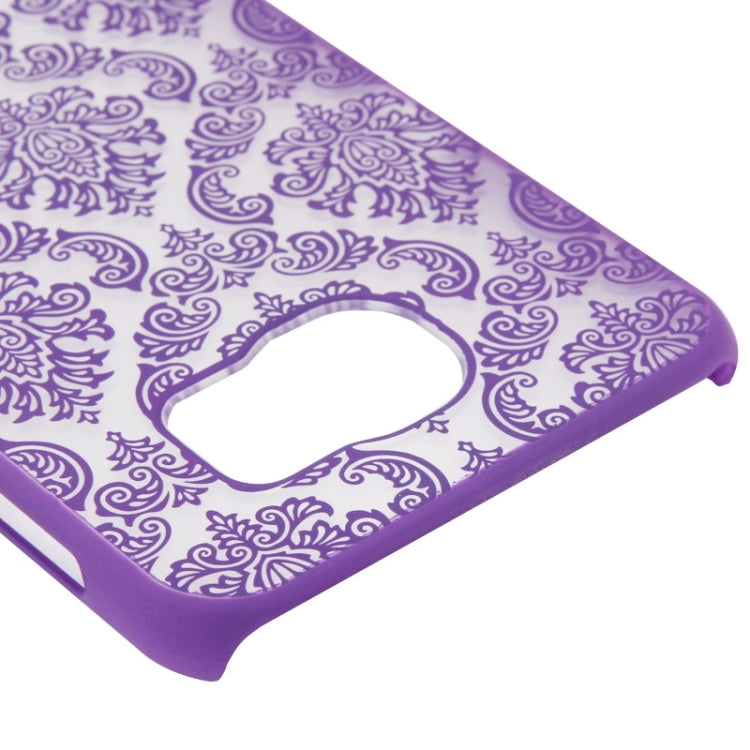 For Galaxy S6 / G920 Embossed Flowers Pattern Protective Hard Case