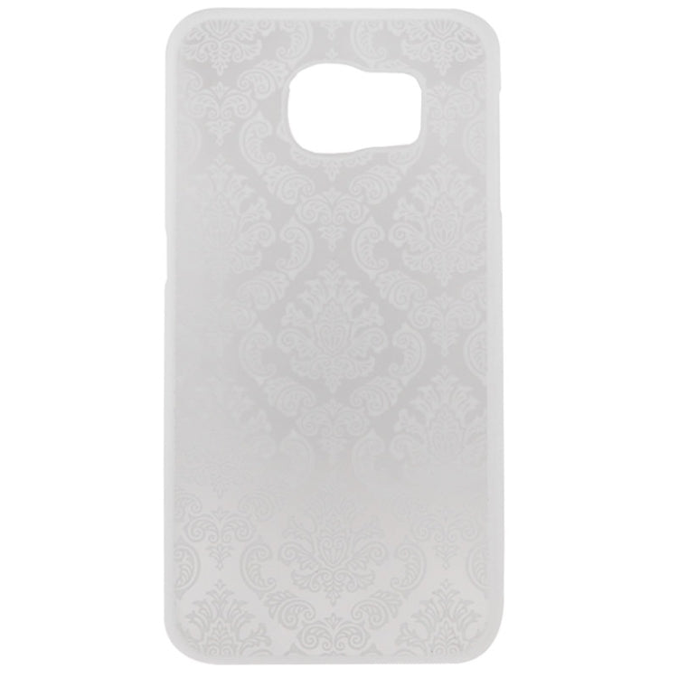 For Galaxy S6 / G920 Embossed Flowers Pattern Protective Hard Case