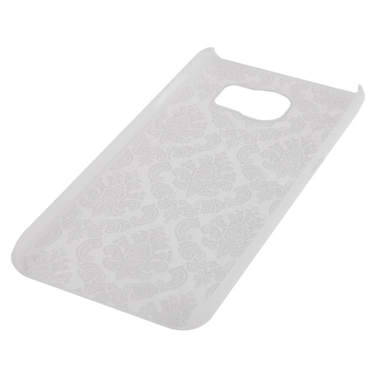 For Galaxy S6 / G920 Embossed Flowers Pattern Protective Hard Case