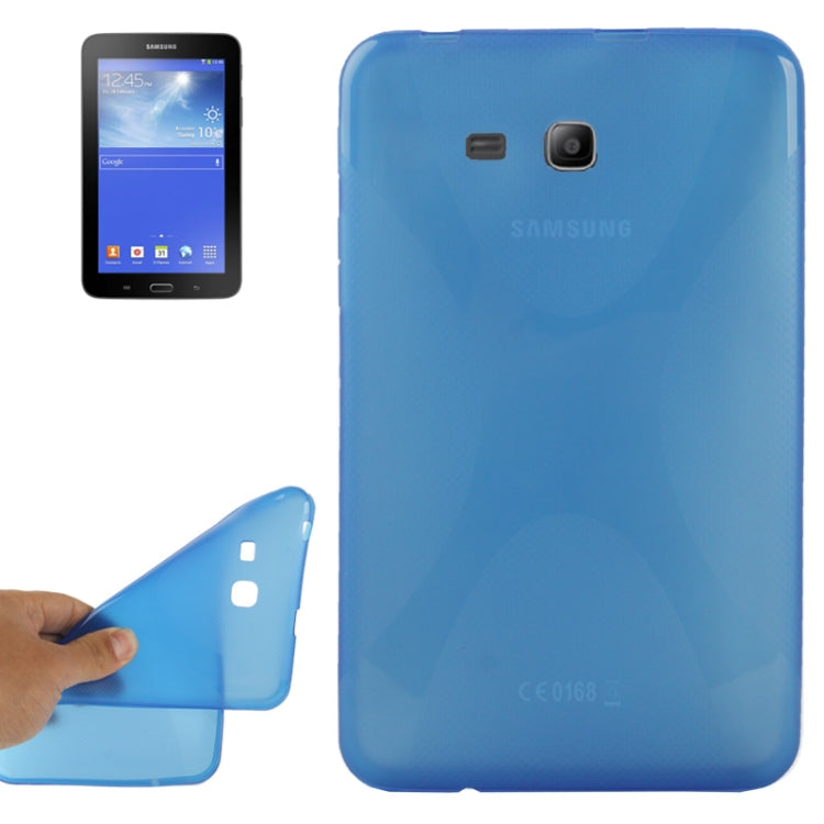X Shaped Anti-skid Texture TPU Case for Galaxy Tab 3 Lite 7.0 / T111