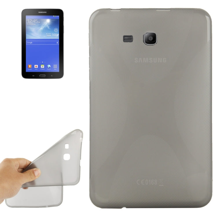 X Shaped Anti-skid Texture TPU Case for Galaxy Tab 3 Lite 7.0 / T111