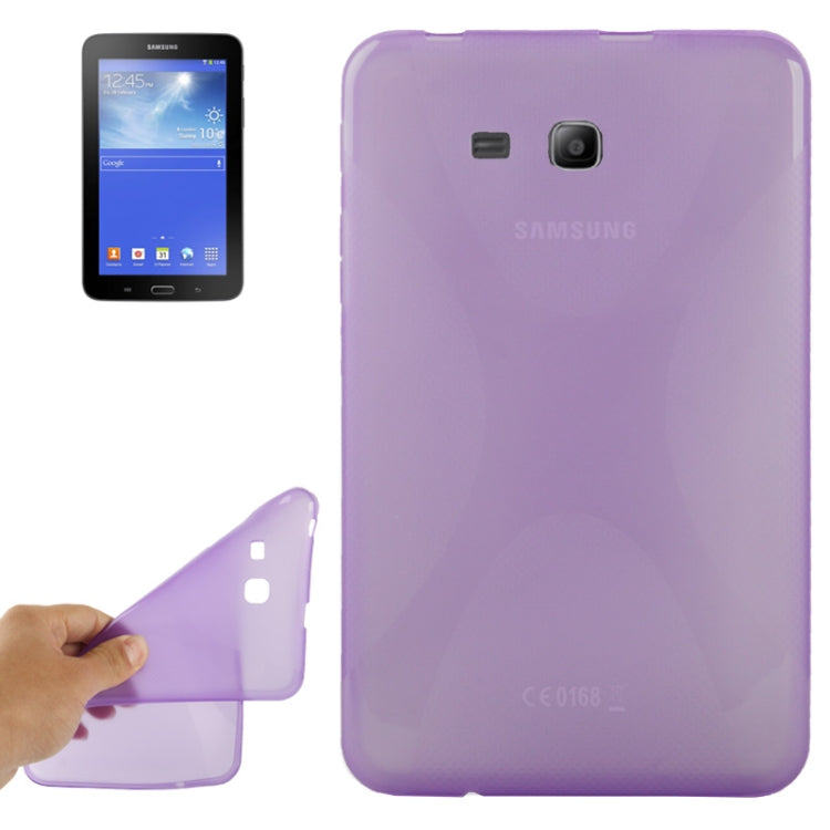 X Shaped Anti-skid Texture TPU Case for Galaxy Tab 3 Lite 7.0 / T111