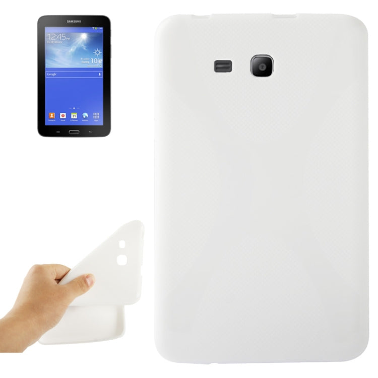 X Shaped Anti-skid Texture TPU Case for Galaxy Tab 3 Lite 7.0 / T111