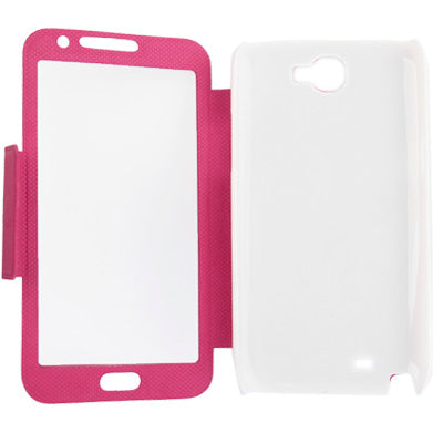 Spherical Texture Ultrathin Magnetic Horizontal Flip Full Housing Protector Leather Case with Holder for Galaxy Note II / N7100